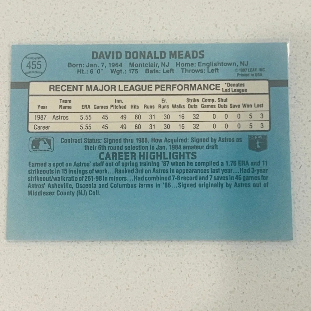Donruss 1988 dave